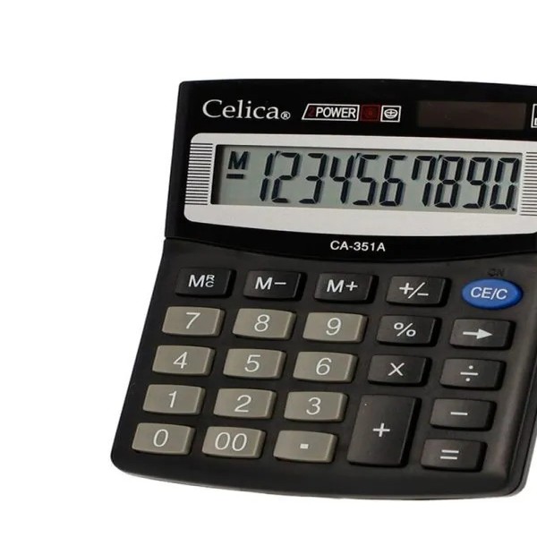 CALCULADORA ESCRIT. CELICA CA-351ASDC810II 10DIG. 20 80